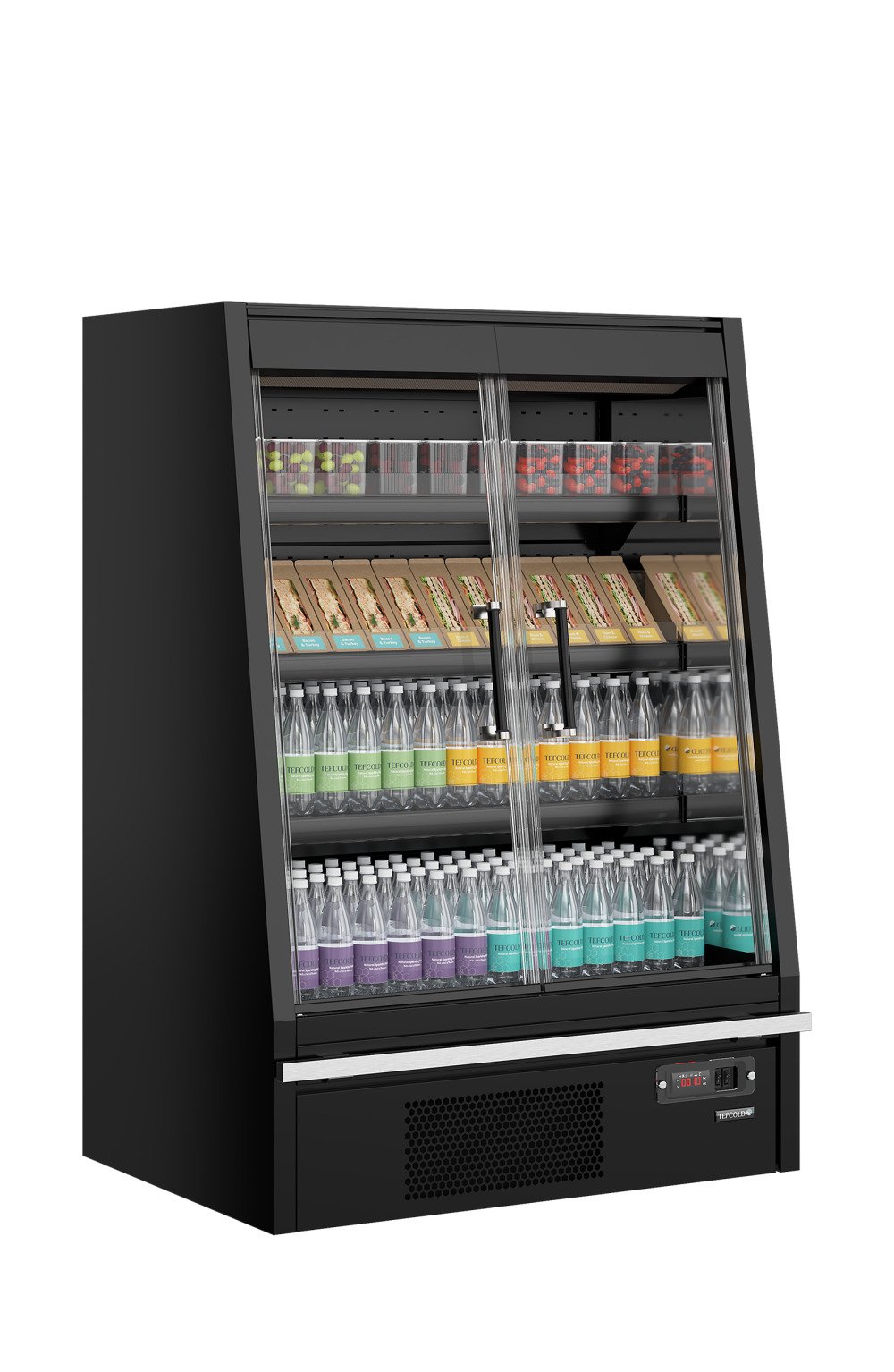 Galaxy+ GPL10FGD Black Multideckkoeler, supermarkt