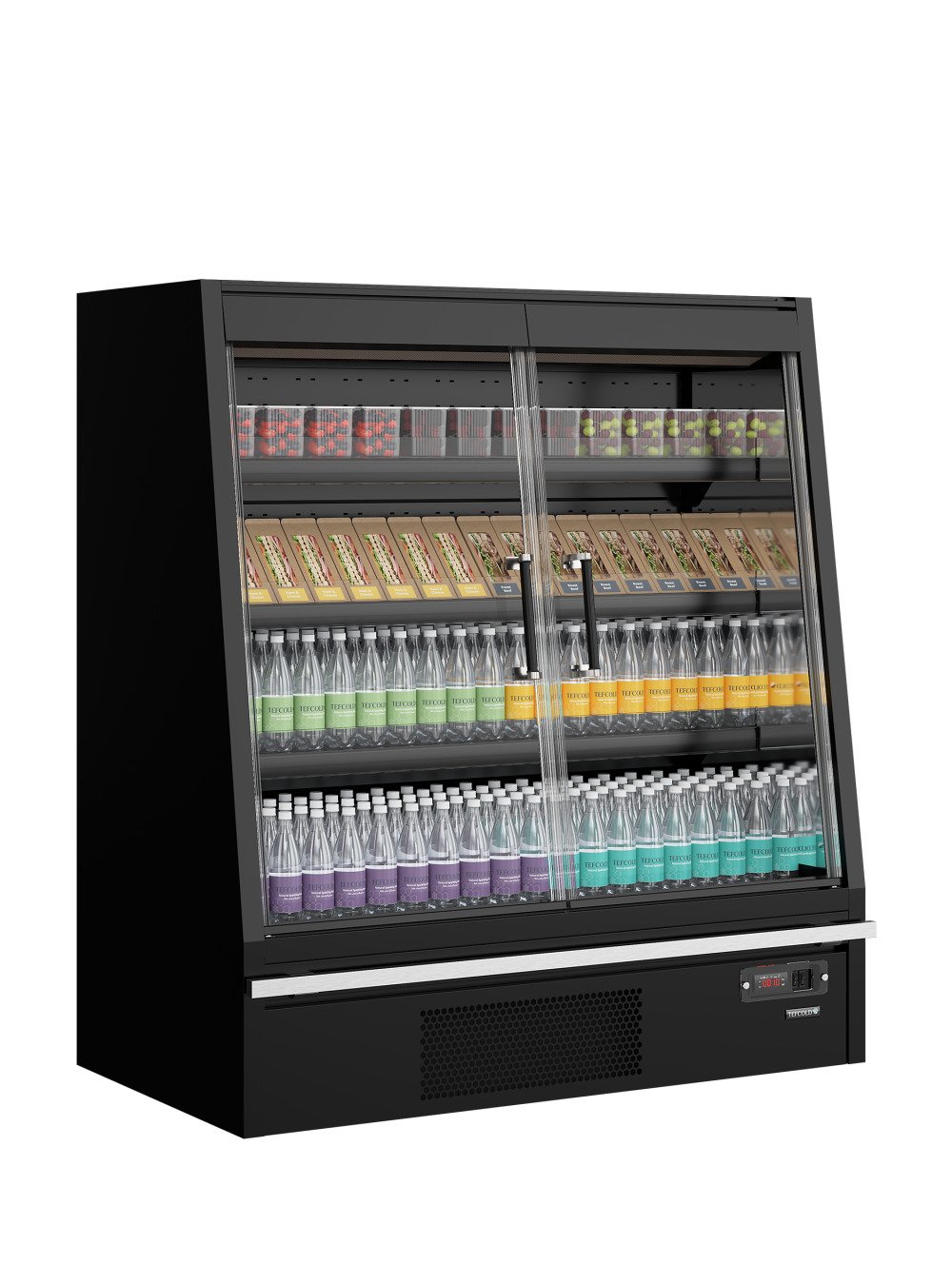Galaxy+ GPL14FGD Black Multideckkoeler, supermarkt