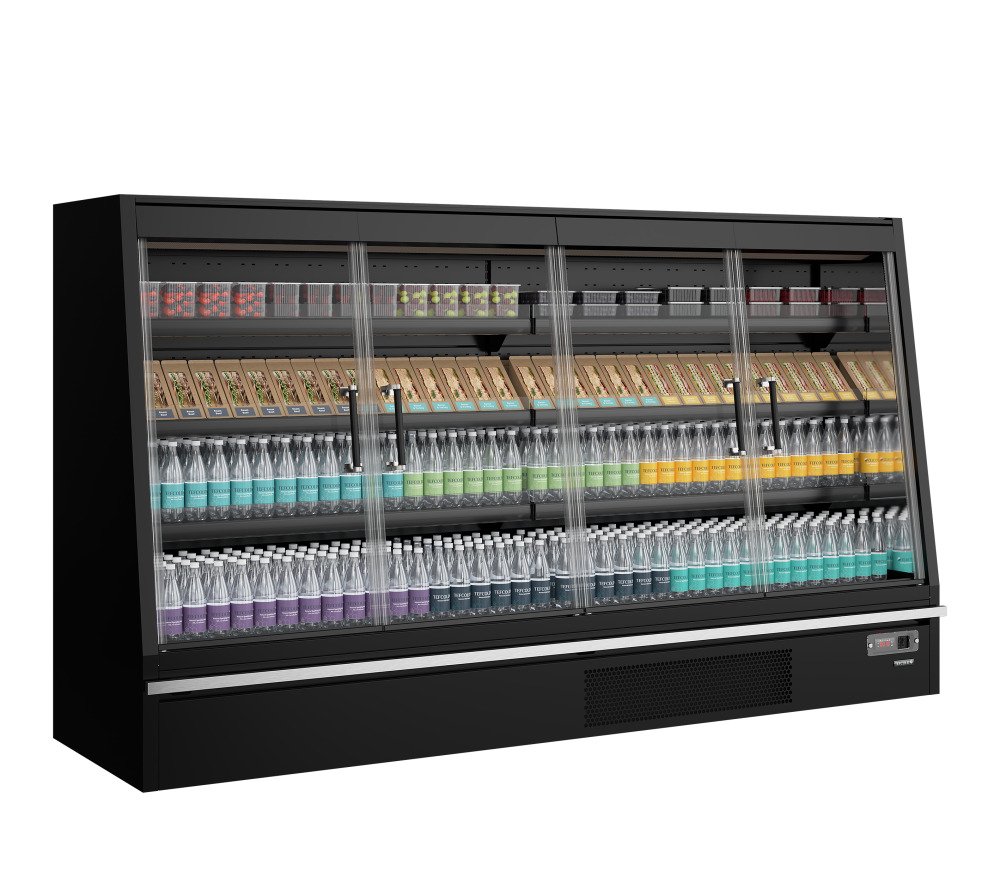 Galaxy+ GPL26FGD Black Multideckkoeler, supermarkt