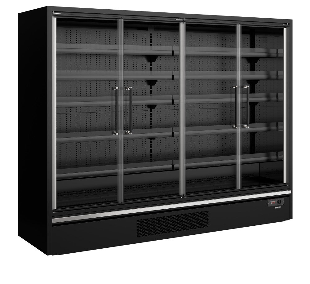 Galaxy+ GP26FGD Maxi Black Vitrine réfrigérée pour supermarché