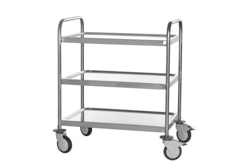 CRT-4630-000 | SERVEERWAGEN MET 3 NIVEAUS RVS - 800X580MM