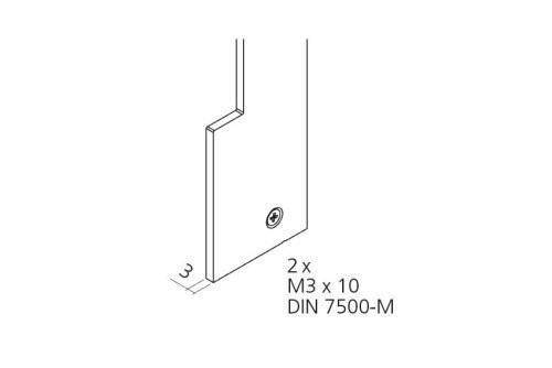 24080.40 | ALUMINIUM EINDKAP LINKS