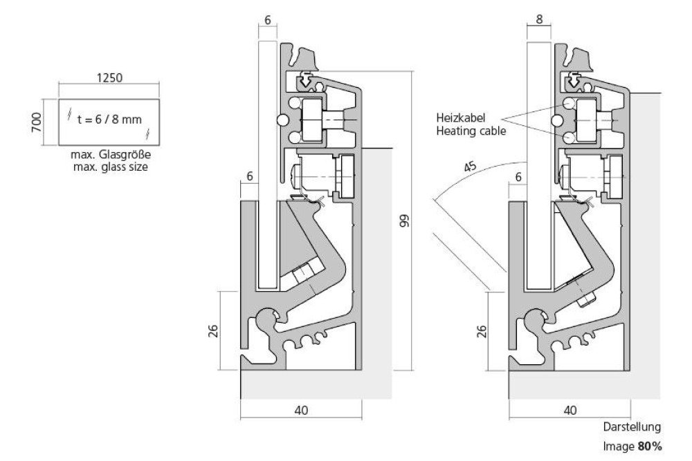 12226.40 | ALUMINIUM AANSLAGPROFIEL 40MM BREED 6MTR/LNG