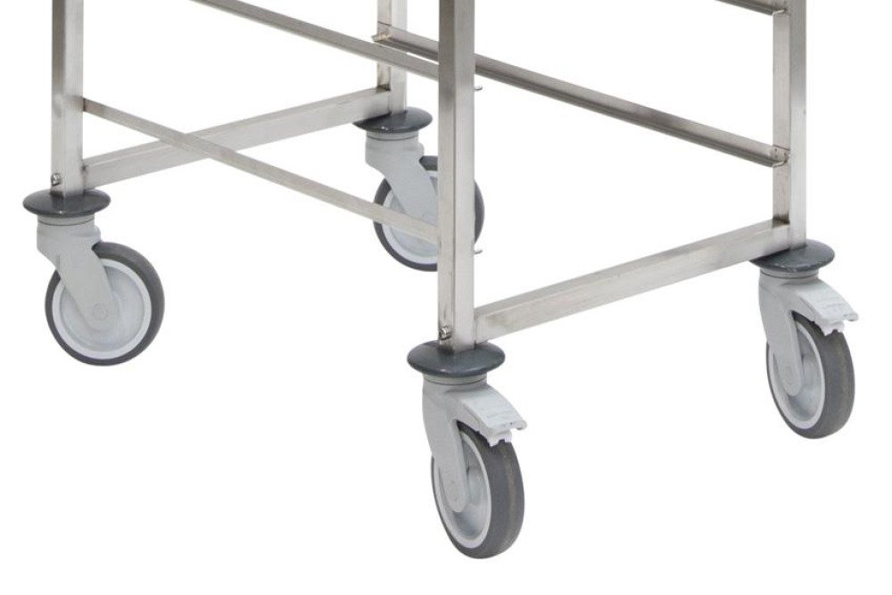 CRT-0310-000 | RVS REGAALWAGEN BAKERY - 600X400MM 10 NIVEAUS - TYPE T - IN: 400MM (ABS)
