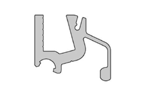 12211.40 | ALUMINIUM GLASPHOUDERPROFIEL 6MM GLAS 6MTR/LNG