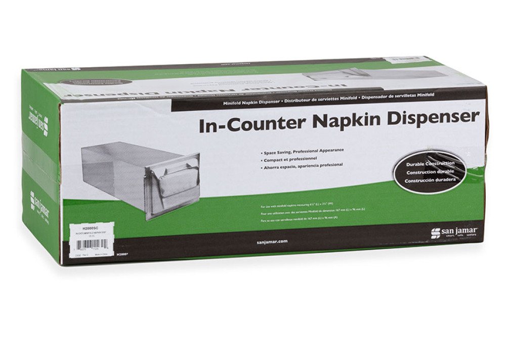 SDP-2003-000 | DISTRIBUTEUR DE SERVIETTES A ENCASTRER PLI MINI - CHROME MAT
