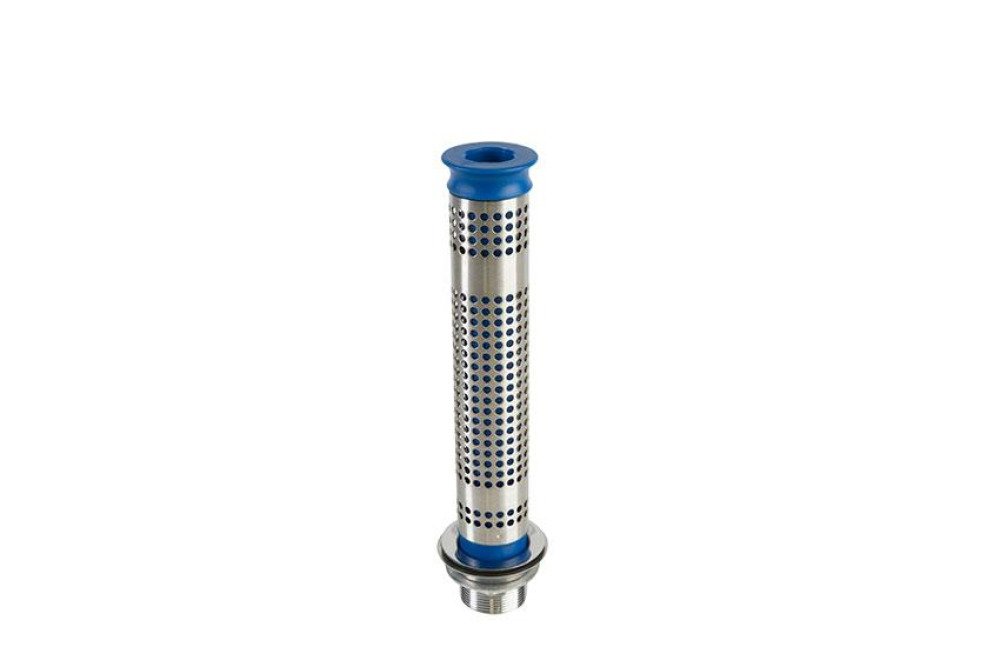 SDI-1250-000 | ENSEMBLE SURVERSE PERFOREE AVEC TUBE H 205MM + BONDE CREPINE 1'1/2 - AISI304