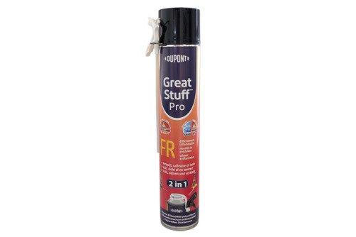 Mousse pur - resistant au feu - B1 - 750ml - pour paille (incluse) ou pistolet - Great Stuff Pro