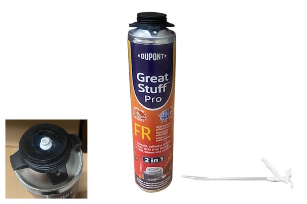1k pur schuim - brandwerend - B1 - 750ml - voor rietje (inbegrepen) of pistool - Great Stuff Pro