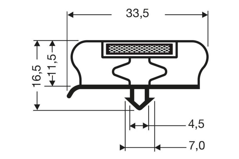 JPC-2080-050 | INDRUKPROFIEL 2,55MTR/LNG