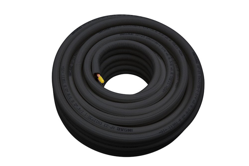 Tube cuivre preisole 1/4'+5/8' - clas.au feu bl-s1-d0 - 20mtr/rol
