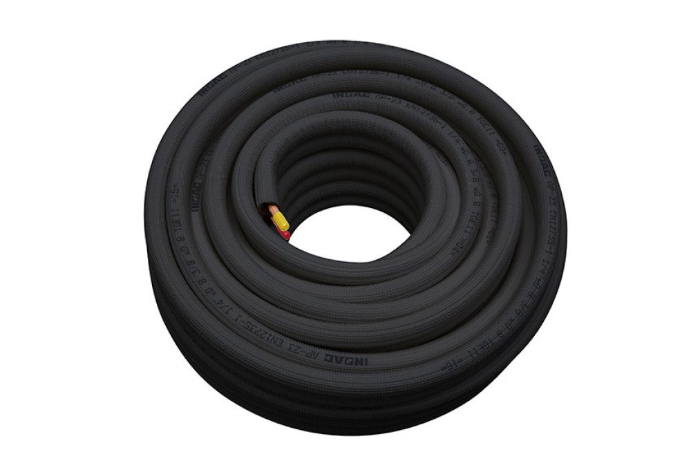 Tube cuivre preisole 3/8'+5/8' - clas.au feu bl-s1-d0 - 20mtr/rol