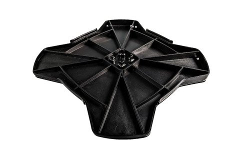Optionele mat - aflopend 2.5° - anti vibratie - 400x400mm