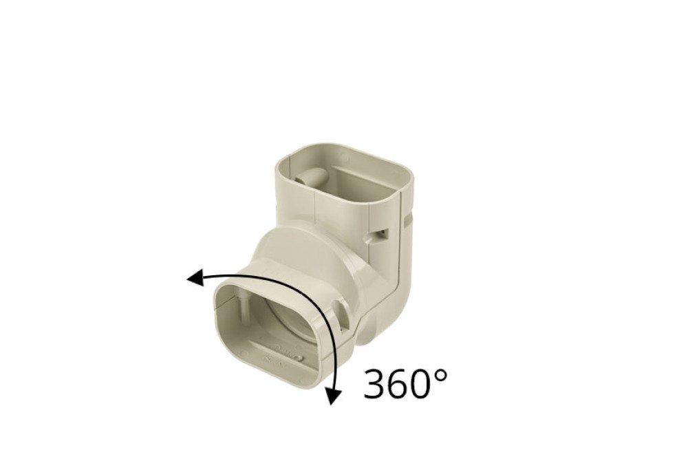 CleanDuct 100 - angle réglable twist - horizontal/vertical rotation 360°