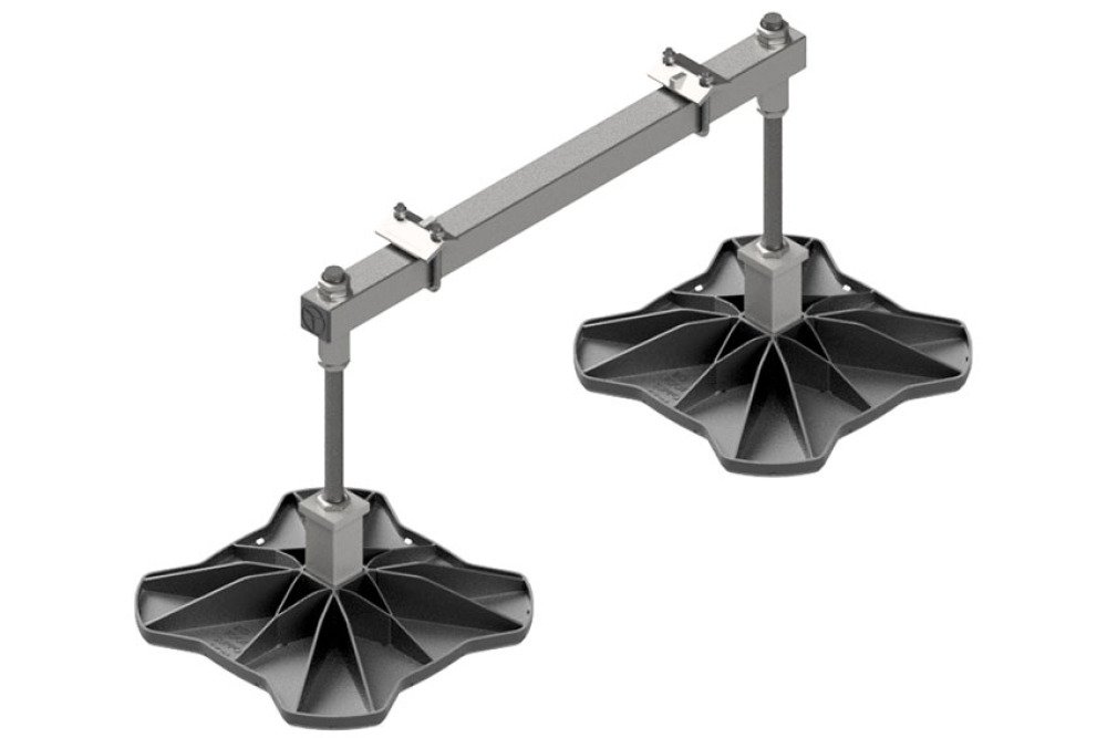 Big Foot regelbare HD beam - 400x400mm - hoogte 330-560mm