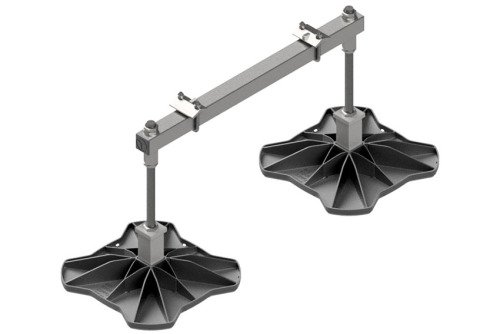 Big Foot regelbare HD beam - 400x400mm - hoogte 330-560mm