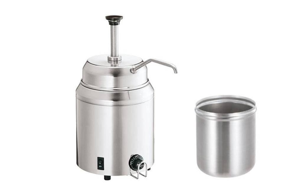 SER-0002-000 | RONDE DISPENSER VOOR WARME TOPPINGS CE - FUDGE TYPE LFSP / INCL. RECIPIENT