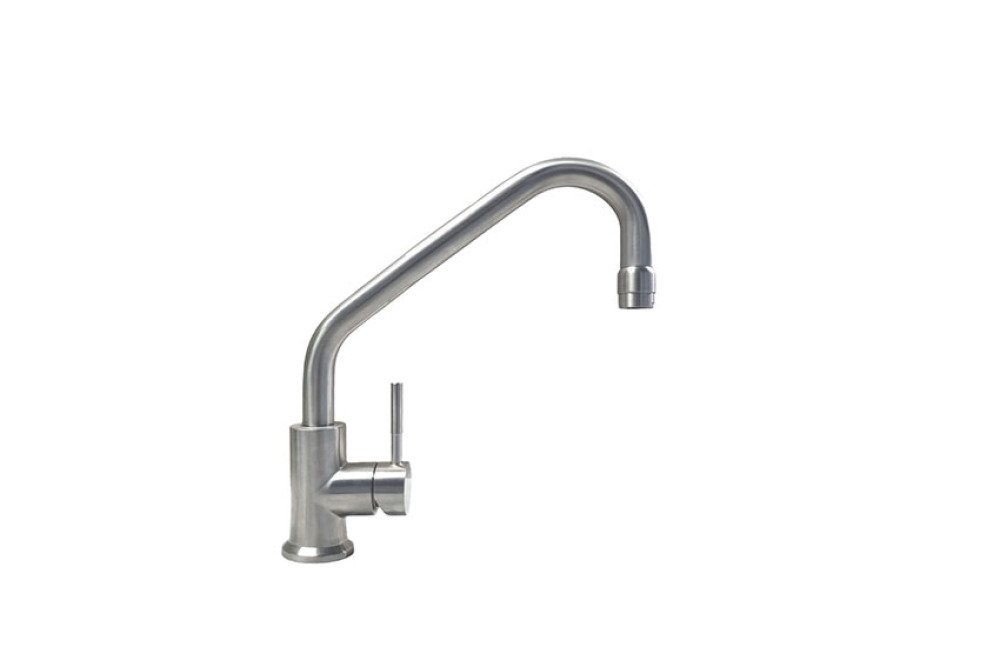 Inoxo 250 RVS ééngreepsmengkraan met uitloop 250 mm