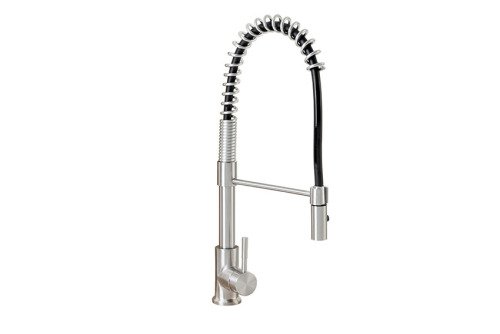 Flusso Mini RVS mini-voorspoeldouche met zwarte flexibel