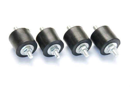 Block d'amortissement cylindrique M8x20 shore 50 - 40x28mm - 4pce/pck