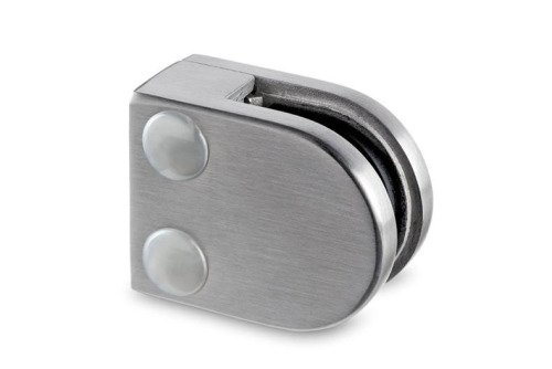 Vlakke glasklem voor glasdikte 6mm - 20 - RVS design