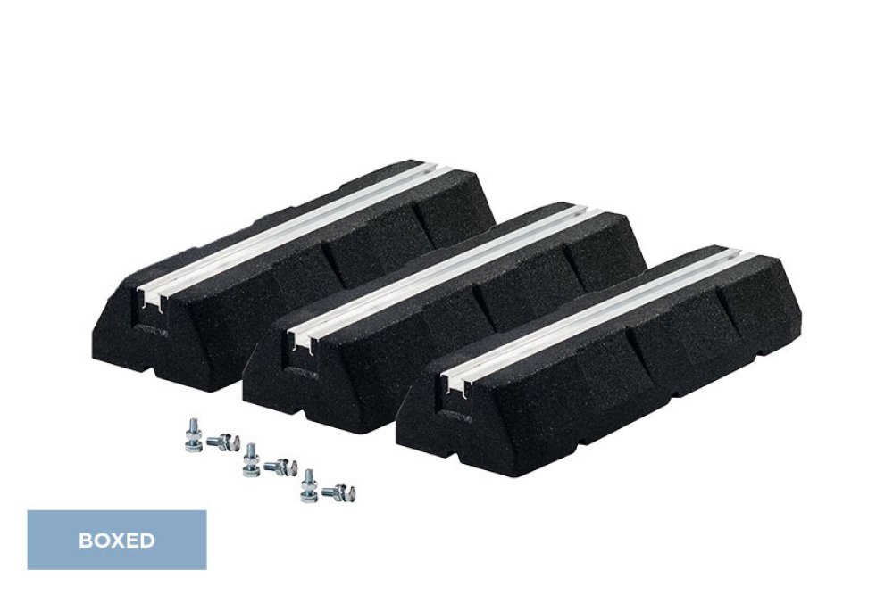 Montageblok rubber 600x130x95 incl. fittingen - M10 - 3pce/pck