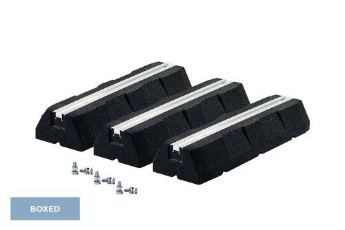 Montageblok rubber 600x130x95 incl. fittingen - M10 - 3pce/pck