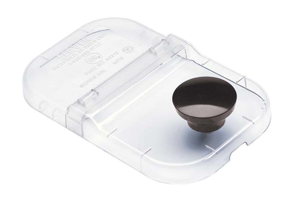SER-9023-000 | HALFSCHARNIEREND DEKSEL MET KNOP
