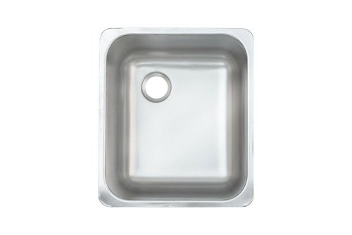 Nova spoelbak 340x400x160 - links - AISI 304 -  microgestraald (serie MS)