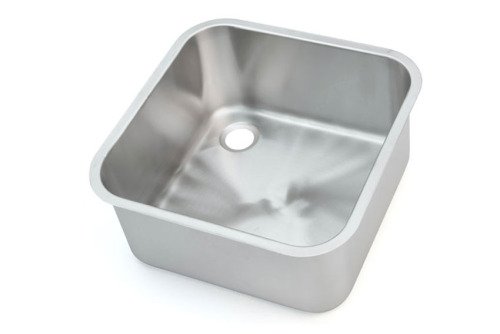 Nova spoelbak 500x500x350 - AISI 304 - gewolkt Scotch Brite (serie AB)