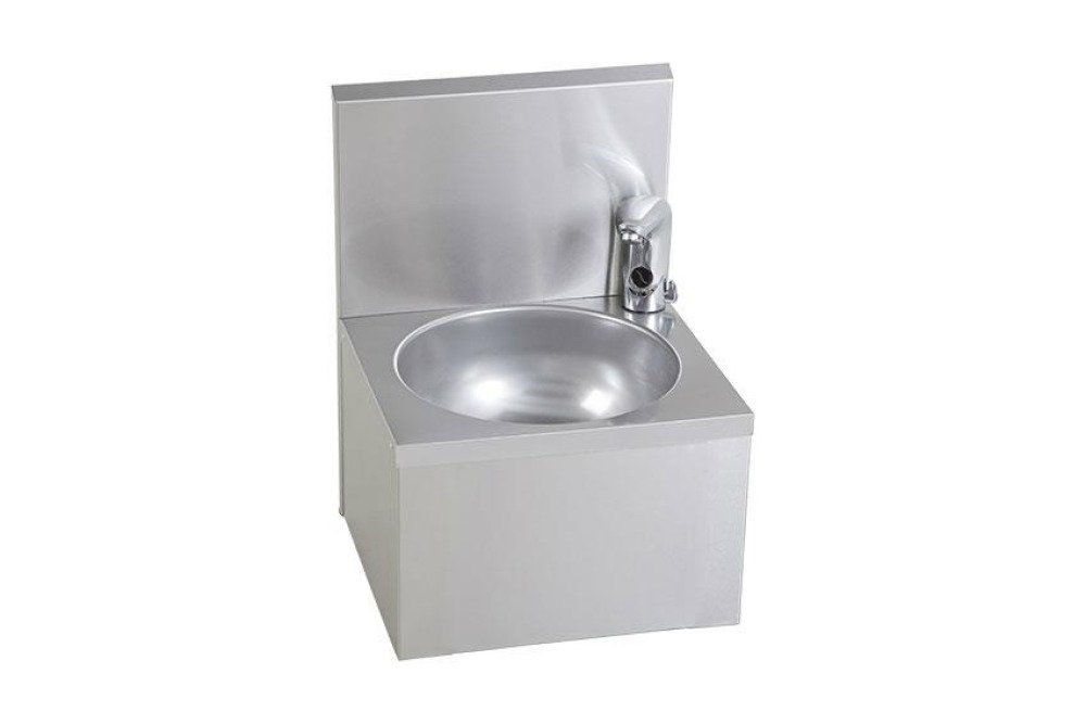 Lave-mains inox robinet electronique - AISI 304 - avec piles