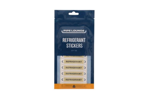 PLsticker - Pipelounge sticker met 'refrigerant' 100pce/pck