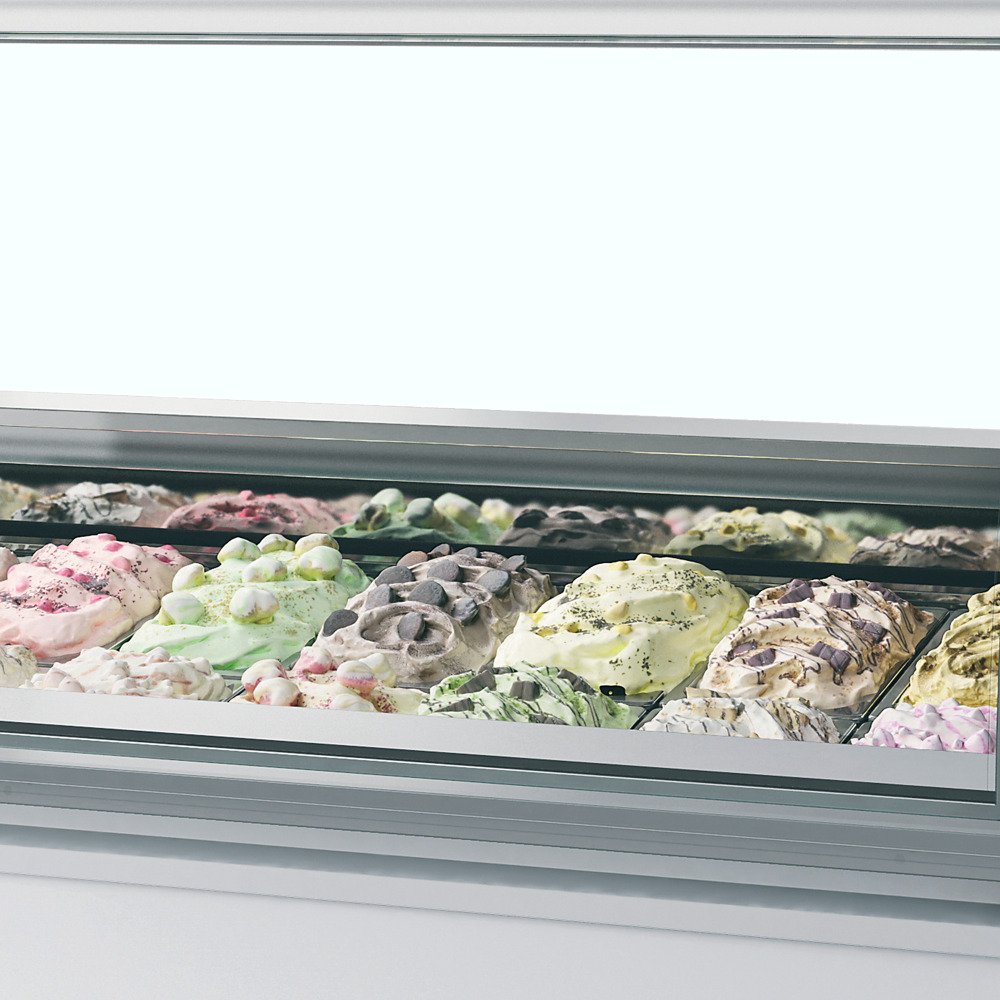 MILLENNIUM LX16 Vitrine ventilée pour glace en bac