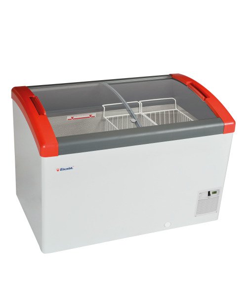 FOCUS 106 RED Diepvrieskist met glijdeksels