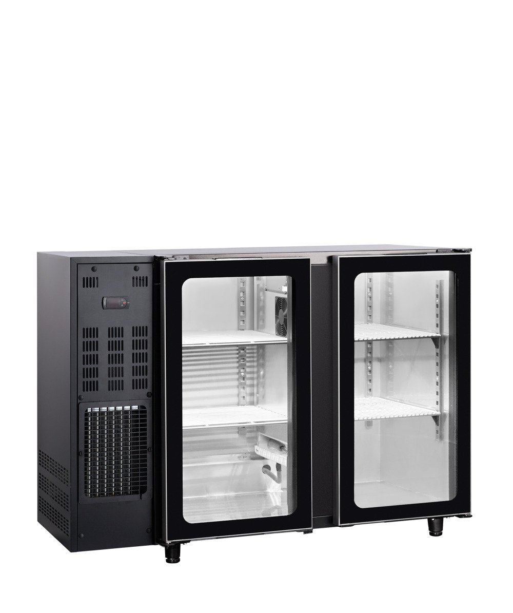 TBC2G 125B  Desserte de bar portes vitrées