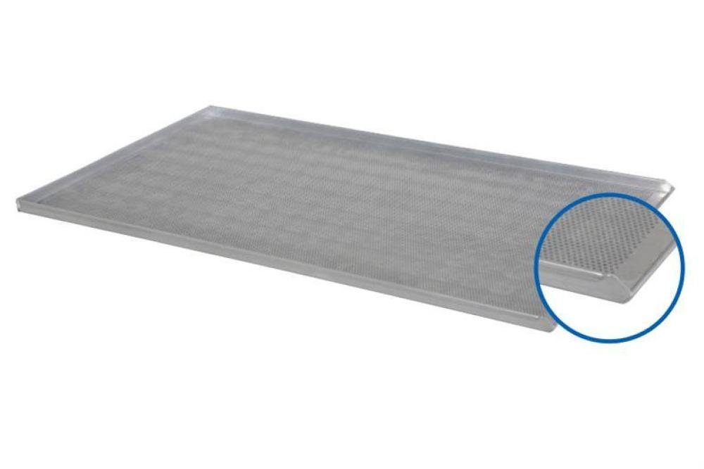 ABP-1631-000 | PLAQUE DE FOUR ALU 1000X600X23MM PERFO 3 BORDS 90° + 1 INCLINE 1,5MM