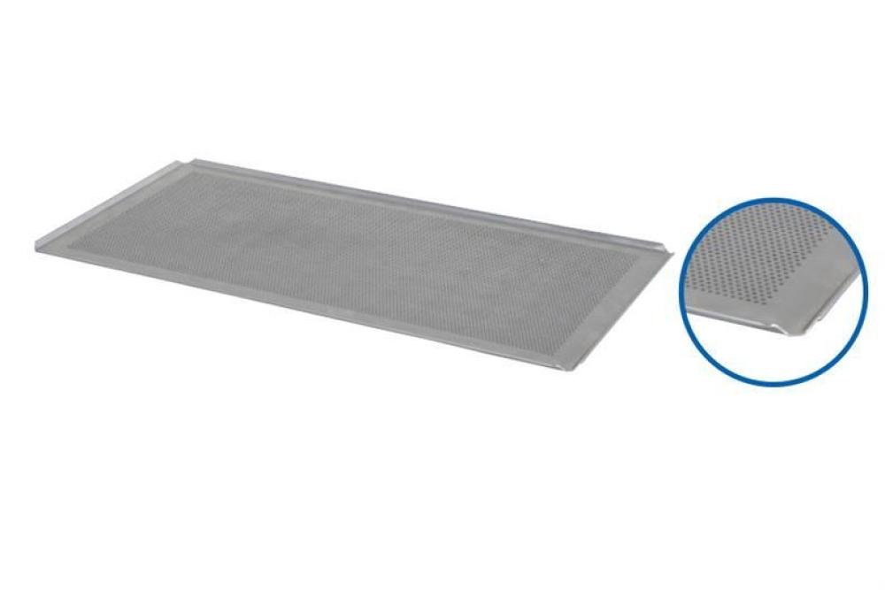 ABP-8401-000 | BAKPLAAT ALU 800X400X10MM GEPERFOREERD 4 OPEN HOEKEN 45°  1,5MM