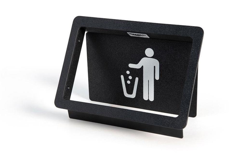 SWK-0021-020 | VIDE-DECHET BASCULANT ENCASTRABLE A RESSORT - MAT. SYNTH. - 191X270X57MM
