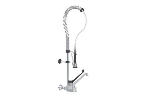LKF-2641-000 | DUBBELGATS VOORSPOELDOUCHE MUURMODEL INCL. KWARTSLAG TUSSENKRAAN