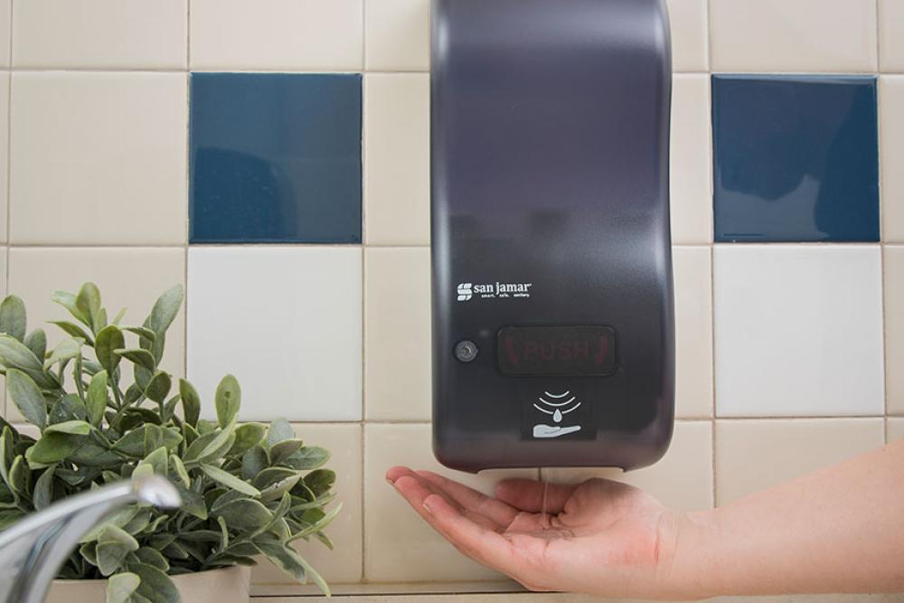 LHV-0104-992 | ELEKTRONISCHE GEL- & ZEEPVERDELER SOLIDE KUNSTSTOF - 900ML - RELY HYBRID