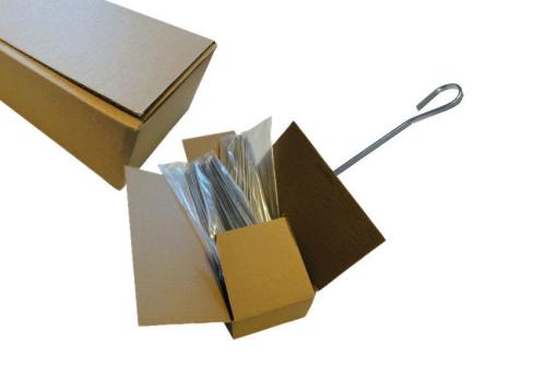 LSF-4025-000 | BROCHETTES INOX PLATES 3X1.5 - L 250MM LINUM - 400 PCE/PCK - TETE CROCHET