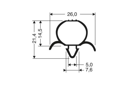 JPC-0041-020 | INDRUKPROFIEL 2,5MTR/LNG
