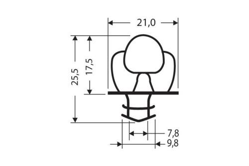 JPC-0080-010 | INDRUKPROFIEL 2,55MTR/LNG
