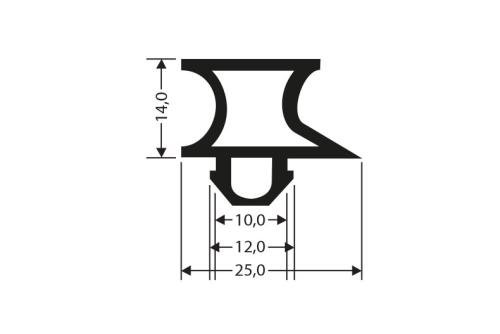 JPC-0120-050 | INDRUKPROFIEL 2,2MTR/LNG