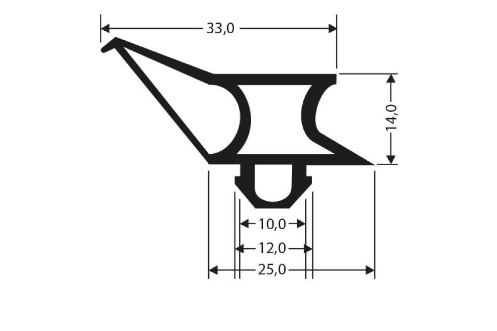 JPC-0130-050 | INDRUKPROFIEL 2,2MTR/LNG