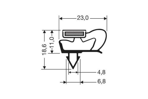 JPC-2000-050 | INDRUKPROFIEL 2,5MTR/LNG