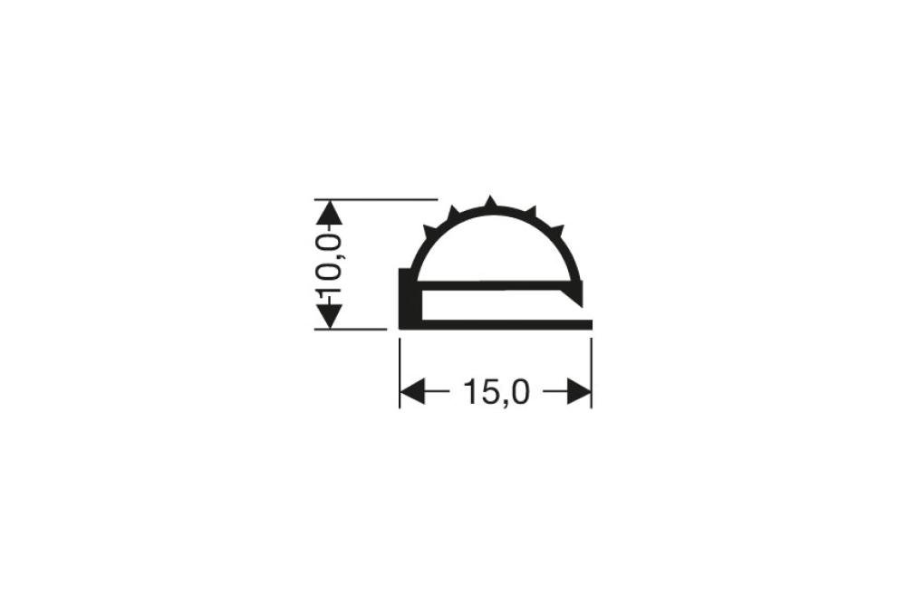 JPF-0131-050 | PROFIL PLAT PVC 2550MM/LNG