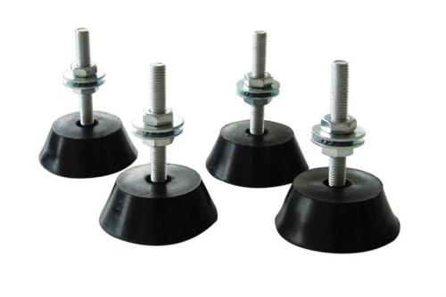 LAV-0123-000 | PIED D'AMMORTISSEMENT CONIQUE M8 48X17MM - 4PCE/PCK