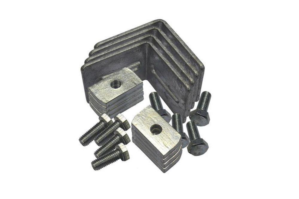 BFS-9500-000 | OPTIONELE BEVESTIGINGSKIT VOOR 'H' FRAME STELPOTEN 305X305MM