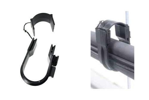ASP-3415-000 | COLLIER PLASTIQUE POUR TUBE Ø38 & Ø54MM FIXATION M8 - 5PCE/PCK